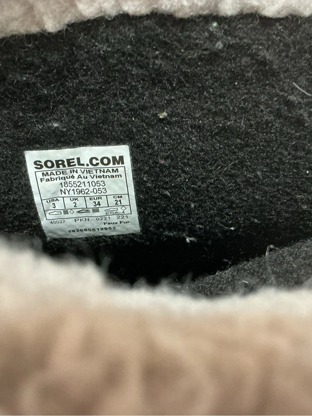 SOREL Kids Yoot Pac Nylon Waterproof Winter Snow Boots Gray Black 3
